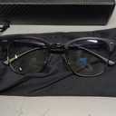 Blue Light Blocking Glasses Vintage Half Frame UV Clear Lens Anti Eyestrain Computer Gaming Glasses for Men Women
