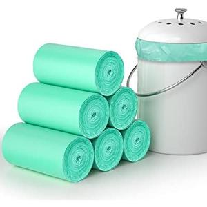 Compostable Trash Bags 1.2 Gallon 150 Packs,AYOTEE Small Compost Bags,Biodegradable Trash Bags Green Are Suitable For 1-2 Gallon And 4-8 Liter Small Trash bags can liner