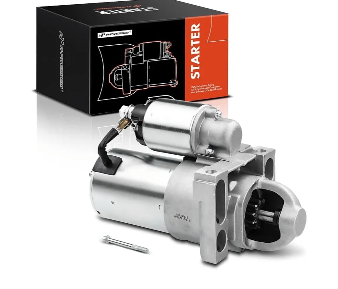 A-Premium Starter Motor Compatible with Chevy Silverado 1500 2500HD, Tahoe & GMC Sierra 1500, Yukon & Cadillac Escalade & Hummer H2, 12V 1.4KW 11 Teeth CW, Replace# 89017844, 12588052