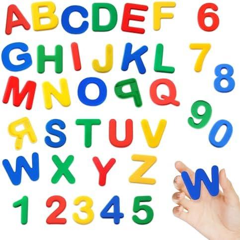 Silicone Alphabet Magnetic Letters and Numbers Set, 35 PCS Educational Multicolor ABC Fridge Magnets – Durable, Fun Learning Toy for Early Childhood