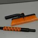 WeenthAvenue 33" Extendable Snow Brush and Ice Scraper for Car Windshield, 2-in-1 Car Snow Brush & Ice Scraper with 360° Pivoting Brush Head and Comfortable Foam Grip for SUV Trucks Sedans, Orange ﻿