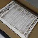 White Metal Dog Gate for Small Dogs - 13.3" Short Freestanding Puppy Gate with Retractable Sliding Rail, No Installation, Indoor/Outdoor Use, Foldable & Portable Pet Barrier