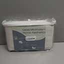 Guken 100% Blackout Cream Linen Curtains 45 Inch Wide by 38 Inch 2 Panels Set for Kitchen Bathroom Back Tab Thermal Insulated Black Out Drapes Room Darkening Window Curtains