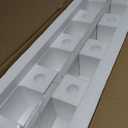 36 in. W x 4 in. H Engineered Stone Backsplash for Bathroom Vanity Sink Top in Carrara White