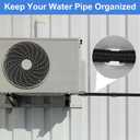 12 Pcs Washing Machine Drain Hose Holder (Fits 30-38 mm OD Hose) - Self-Adhesive No Drill Fixing Clip Guide Clamp Bracket for Clothes Washer/Laundry Tub Discharge, White