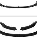 Front Bumper Lip Splitter Spoiler Compatible with Volkswagen VW GTI MK6 2010 2011 2012 2013 2014 Golf-GTI Accessories Air Chin Body Kit(Gloss Black)