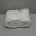 SUBRTEX Bathroom Rugs Chenille Bath Rug Soft Short Plush Bath Mat Soft Shower Mat Water Absorbent Shower Mat Quick Dry Machine Washable(White,16" x 24")