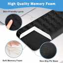 L-Shaped Desk Elbow Pad for Desk,2 PCS Elbow Rest for Desk with Ergonomic Support, Ergonomic Desk Arm Rest Cushion, Non-Slip Desk Edge Wrist Support for Office & Home