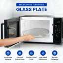 16.54" Microwave Glass Plate for Insignia NS-MW22SS6, GE WB48X10046, AP3793651 & WB48X29704, Panasonic F06014M00AP, Whirlpool WPW10510836 Microwave Plate Tray ns 22ss6 glass Turntable plate