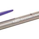 BIC Cristal Fun, Ballpoint Pens, Smudge-Proof Writing Pens and Wide Point (1.6 mm), Ideal for School, Purple Ink, Pack of 20