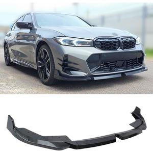 Front Lip Splitter Compatible with BMW 330i 330e M340i G20 LCI M Sport 20232026, Carbon Fiber Pattern, Bumper Chin Spoiler Fits for 3 Series & xDrive Models WheelX