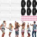 Vinsot 6 Sets Baby Shower Games Bridal Funniest Baby Shower Play, Interactive Shaking Balls for Boy or Girl, Table Tennis Twerk Game (Pink)