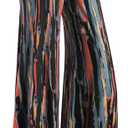 Arolina Women's Stretchy Wide Leg Palazzo Lounge Pants Casual Comfy High Waist Palazzo Pants (Large, Floral 10)