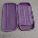 innoAura Switch 2 Carrying Case for NS Switch 2 (2025), with 9 Game Card Slots, Protective Travel Storage Case, Cute Pendant and Sticker, Purple