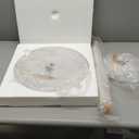 Kate and Laurel Baronet Glam Marble Round Side Table, 14 x 14 x 24, Black Marble and Gray Gunmetal, Marble Top Circle End Table for Use as a Bedroom Nightstand or Living Room Plant Stand Option