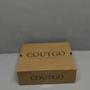 Coutgo Womens High Heels Sandals Lace Bow Tie Back Open Toe Ankle Strap Sexy Stiletto Wedding Party Dress Shoes, Size 8