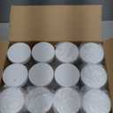 24Pack 8oz Plastic Jar Storage Container with White Lids Airtight Clear Wide-mouth Slime Storage Jars for Cosmetic Cream Light Clay