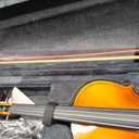 Violin 4/4 Full Size Kit for Beginners, Glossy Violin Fiddle Set for Adults, Students with Violin Case, Bow, Rosin, Fingerboard Sticker, Shoulder Rest, Extra Strings and Bridge(Plywood, Full)