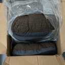 Shinnwa Dining Chair Cushions Set of 6, Dual-Layer Memory Foam Kitchen Chair Cushions, Patented Design Seat Pads with Ties, 16.5 x 16.5 x 3.5in, 6 Pack, Dark Brown