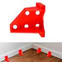 Professional Flooring Spacers Set for Laminate, Vinyl Plank, Hardwood Floors - Precision 1/4" & 1/3" Gaps - Durable Reusable Floor Installation Tools - Easy to Use(20, RED, 1/4 & 1/3)