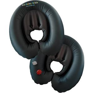 Kooshy Kids Premium Kooshy Kloud - Hand-Pumped Travel Pillow Nest - Inflatable Travel Pillow - Infant Kids Travel Cuddle Bed - Adult Back Support - Sleep on Planes - Approved All Airlines