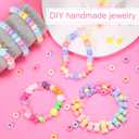 8000+ pcs Pastel Pony Beads for Bracelet Multi-Colored Making Beads Bulk for Hair Braiding DIY Crafts Kandi Jewelry Key Chains and Ornaments Decorations,10 Assorted Colors,Boxed (Macaron, 6 * 9)