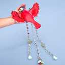Red Cardinaluncatcher-Cardinal Gifts for Women, Window Hanging Ornament with Rainbow Prism, Memorial Gift for Women, Handmade Bird Decor for Home Garden, Christmas Valentine Gift for mom(Red B)