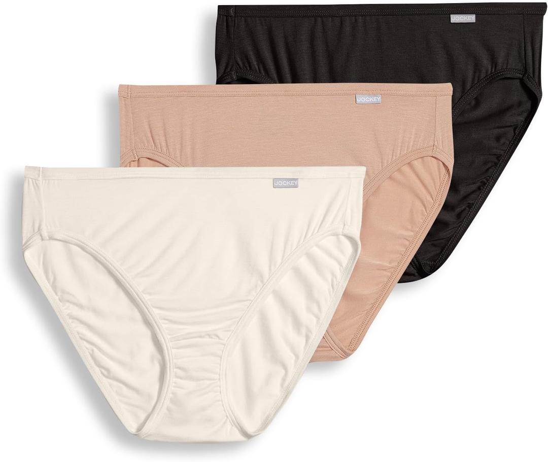 Jockey Women's Underwear Supersoft French Cut - 3 Pack, 8 XL