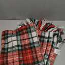 G Lake Christmas Plaid Throw Blanket Green Red Super Soft Faux Cashmere Blankets with Tassels for Couch Sofa Halloween Home Decor 50" x 60" (Xmas)