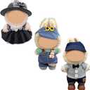 Clothes for 17cm LABUBU Doll (No Doll)- 3 Sets Premium Handmade Adjustable Kawaii Outfits for 17cm Labubu Collectibles Stylish Fashion for Play Display Holidays
