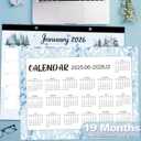 GuassLee Extra Large Desk Calendar 2026-2027 - 19 Months 20" x 30" Jumbo Desk Calendar from Jun. 2026 to Dec. 2027, Large Monthly Planner with Watercolor Design for Office School Home Organizing