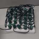 Vintage C9 Christmas Lights Outdoor, 50 FT C9 String Lights with 50 Clear Bulbs, Waterproof Christmas Tree Light for Outdoor Indoor Xmas Roofline Backyard Garden Patio Home Holiday Decor, Green Wire