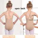 WYHDY Women and Girls Camisole Undergarment Leotard Ballet Briefs Seamless Underwear Dance Wear (Beige, S)