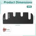 JJUNW Door Hinge Shims 15 Pcs, 4 Inch Hinge Spacers for Door Hinge Repair Kit, 0.03 Inch Thick Black Door Shims for Adjusting Door Alignment - Can Be Trimmed
