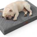 Bedsure Dog Bed Medium Size Dog - Comfy Flat Puppy Beds with Removable Washable Cover, Orthopedic Egg Crate Foam Pet Mat, Suitable for Pet Up to 30 lbs (Dark Grey), Size: 30"L x 20"W x 3"Th