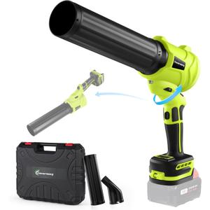Leaf Blower Cordless, Compatible with Milwaukee M18 Battery(No Battery), 600000RPM Powerful Handheld Blower,180° Rotatable, 6-Speed Mini Portable Blower for Lawn Care, Leaves, Dust, Snow, Sawdust