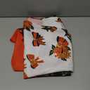 LUSHVIDA Christmas Tablecloth Round - 60inch Holly Ribbon Pattern Washable Wrinkle Resistant Holiday Tablecloths for Christmas Family Gathering, Dining Room Table 130GSM