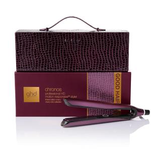 ghd Chronos & Chronos Max Stylers -1" and 2" Professional Flat Iron Hair Straighteners|3X Faster Styling|More Shine,Less Frizz & 3X Straighter in One Stroke,Results that Last 24hrs|85% More Shine (Cherry Chic)