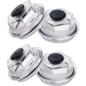 2PCS Oil Bath Dust Caps, K71-038-00,For Dexter 6k-8K 8-218, 8-219, 8-232 General Duty Axles Built 1989 and older, for Dexter 6K 7K 8K 2.75" Threads Trailer Axle Plastic Cover 21-35 23-29 Oil Caps (2)