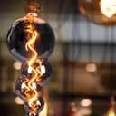 40 Watt Decorative Vintage LED Light Bulbs, Special Huge Bubble 4W LED Filament Edison Bulb,2700K Oversized Electroplated Warm Lights,Dimmable E26 Lamp Base,1-Pack