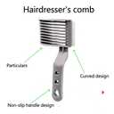 2PCS Men's Fade Comb Set - Professional Barber Combs for Men & Boys, Self Haircut Tools for Precise Fading & Blending, Anti-Slip Grip for Salon or Home Use