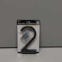 Floating House Numbers - 5 Inch Modern Address House Numbers With Nail Kit And Instructions Easy To Install High Gloss Black Number 2