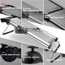 Adjustable Mandoline Slicer for Kitchen - Stainless Steel Vegetable Slicer Julienne Cutter with Ultra Sharp Blades 5-in-1 Vegetable Shredder for Onion, Potato Chip, French Fry