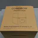 Comgrow 3D Printer Filament Dryer Box, Comgrow 3D Filament Storages, Keeping Filaments Dry During 3D Printing, Compatible with 1.75mm/2.85mm PLA ABS Material, Filament Dehydrator, Spool Holder (Transparent)