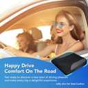 Lofty Aim Car Seat Cushion, Comfortable Memory Foam Seat Pillow for Driving, Sciatica-Back Pain Relief, Cushion for Car-Truck, Office, Wheelchair - Black