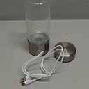 Hydrogen Water Bottle Generator - Portable Hydrogen Water Ionizer Machine SPE PEM Tech, Rechargeable Hydrogen Rich Water Glass Bottle for Home Gym Office and Travel Hydrogen Bottle (Silver)