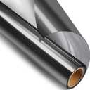 STATINT Window Tint Film - Privacy, Heat Reducing, Anti UV, Reflective, Removable for Commercial, Black-Silver, 35.4 Inch X 16.4 Feet