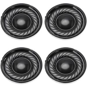 uxcell 4Pcs Round Internal Magnet Speaker Loudspeaker 8 Ohm 2W 23mm Dia Steel Shell