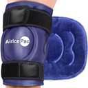 AiricePac Ice Pack for Knee Pain Relief, Reusable Gel Ice Wrap for Injuries, Swelling, Knee Replacement Surgery, Cold Compress Therapy for Arthritis, Meniscus Tear and ACL, Blue