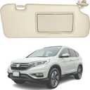 Passenger Side Sun Visor Fit for Honda CR-V CRV 2012 2013 2014 2015 2016 Front Right Side Sun Protection Shade Sunshade Makeup Mirror Sunshield Sun visor Replacement Beige